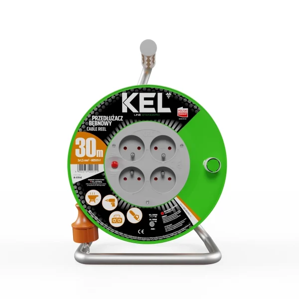 Przedłużacz bębnowy 30 m KEL W-97046 Przedłużacz bębnowy 30 m KEL W-97046