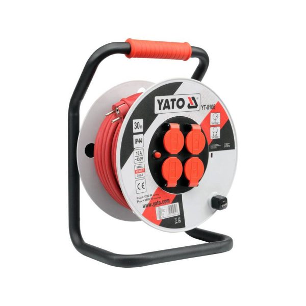 Przedłużacz bębnowy 3×2,5 mm 30 m Yato YT-8106 Przedłużacz bębnowy 3×2,5 mm 30 m Yato YT-8106