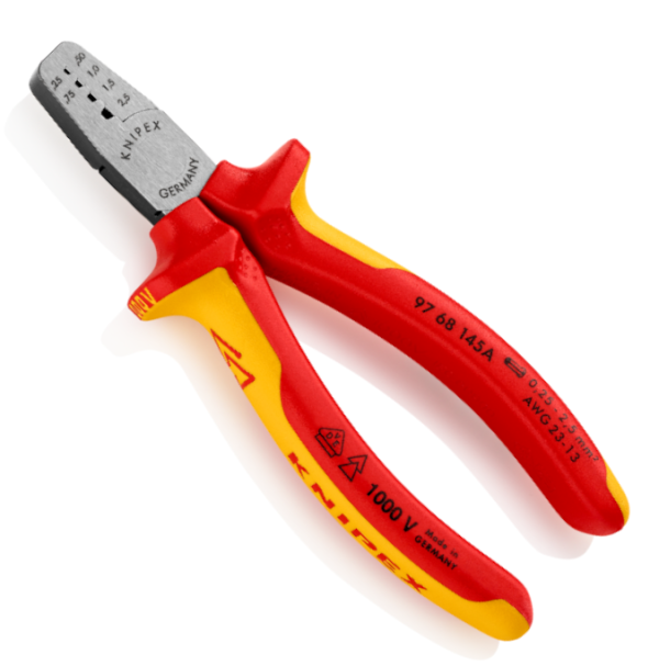 Szczypce do zagniatania tulejek kablowych Knipex 9768145 Szczypce do zagniatania tulejek kablowych Knipex 9768145