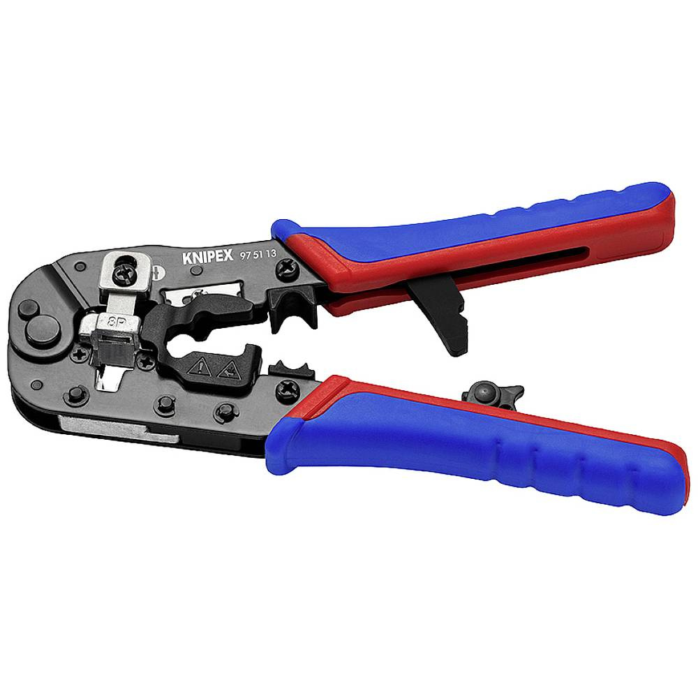 Szczypce do zagniatania złączy typu Western RJ45 Knipex 975113 - obrazek 1