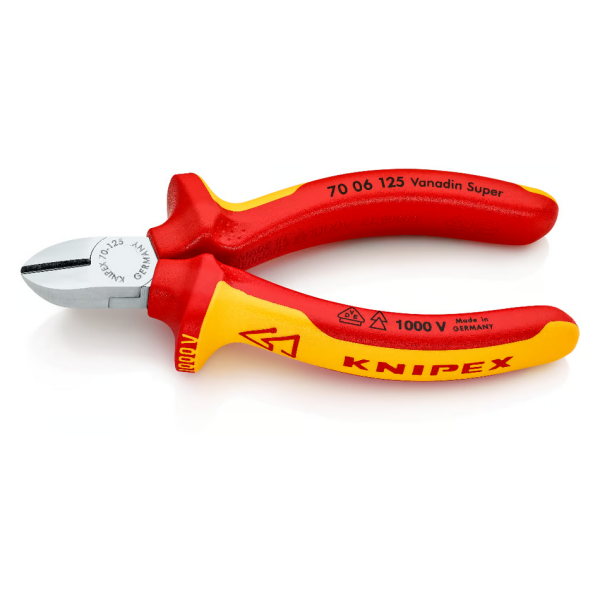 Szczypce tnące boczne 125 mm Knipex 7006125 Szczypce tnące boczne 125 mm Knipex 7006125