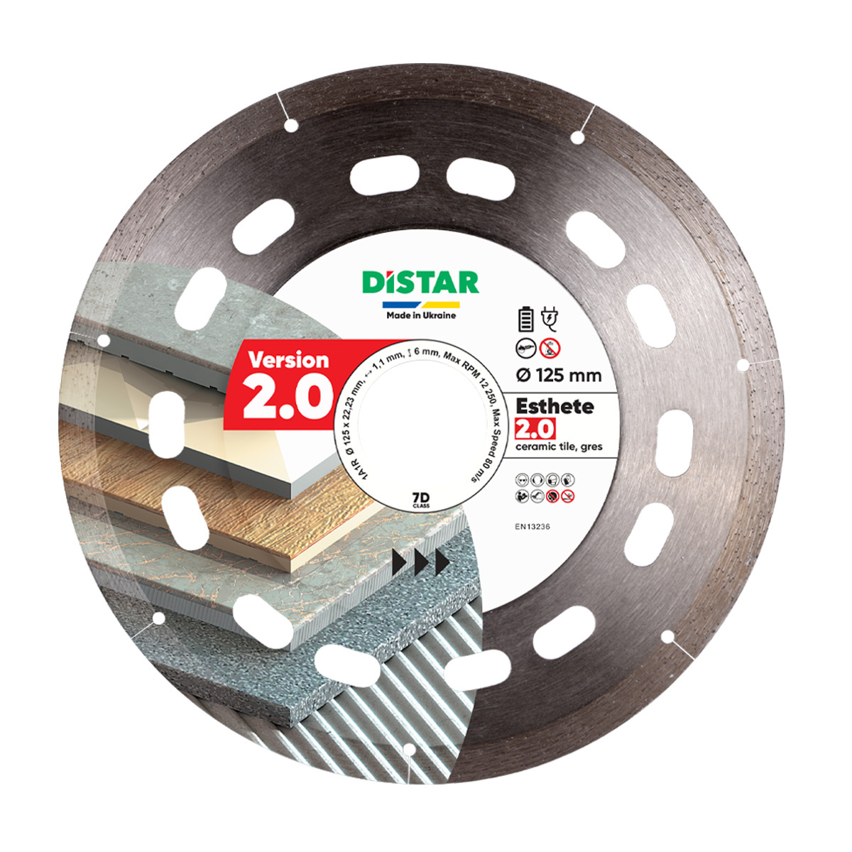Tarcza Diamentowa Distar 125x22,23 Esthete 2.0 10126024010 - obrazek 1
