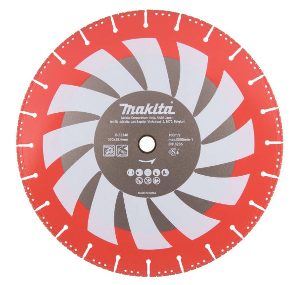 Tarcza diamentowa 350 x 25,4 mm Makita B-55348 Tarcza diamentowa 350 x 25,4 mm Makita B-55348