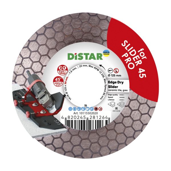 Tarcza diamentowa Distar Edge Dry Slider 125×1,6x25x23 10115502020 Tarcza diamentowa Distar Edge Dry Slider 125×1,6x25x23 10115502020