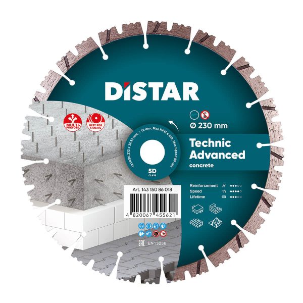 Tarcza diamentowa do betonu 230×22,23 mm Distar 14315086018 Tarcza diamentowa do betonu 230×22,23 mm Distar 14315086018