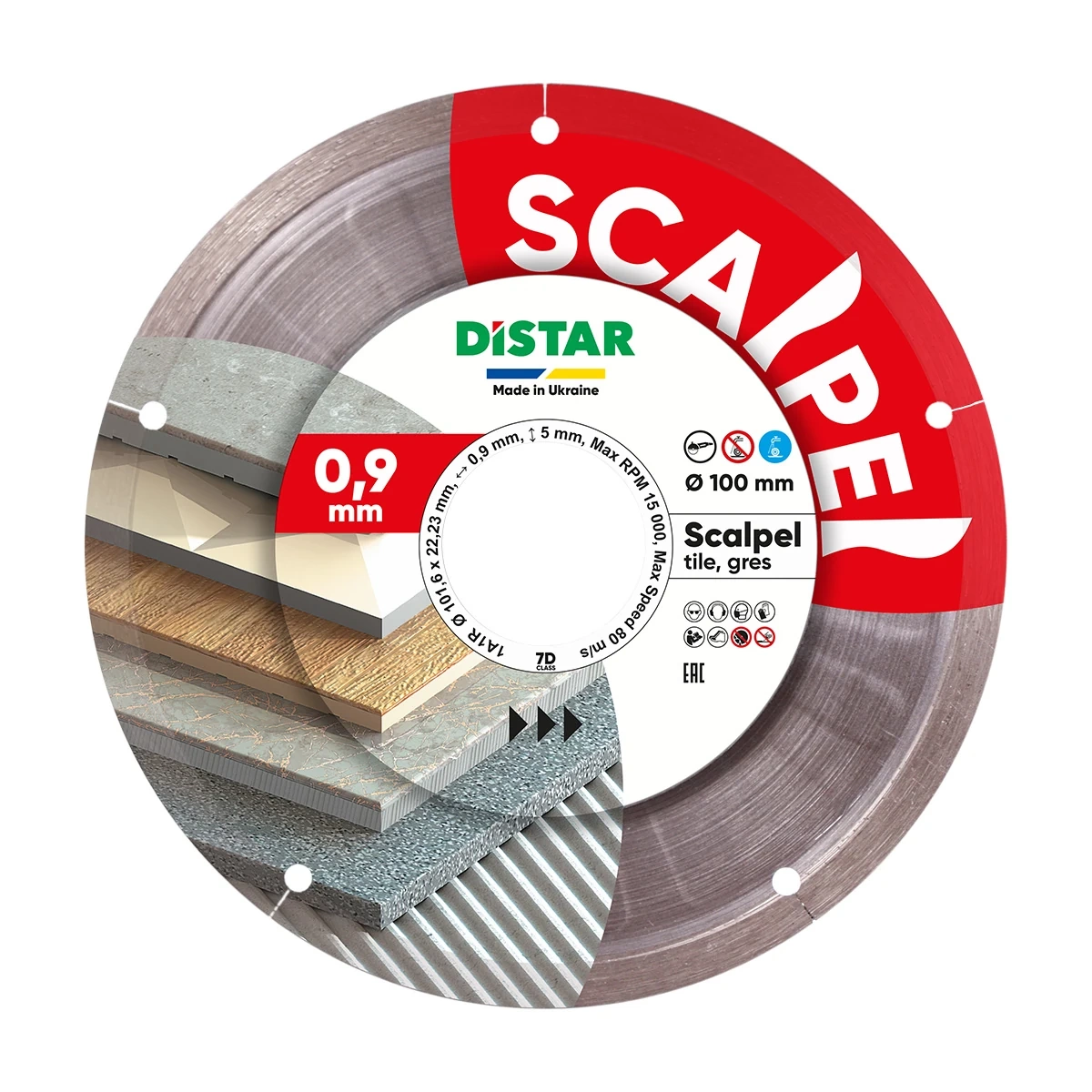 Tarcza diamentowa do cięcia płytek 100x22,23 mm Distar 11120158027 - obrazek 1