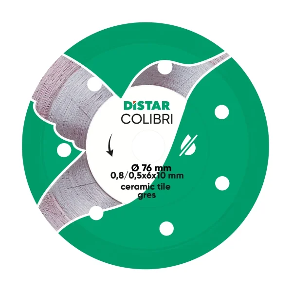 Tarcza diamentowa do cięcia płytek 76×10 mm Distar 11139053029 Tarcza diamentowa do cięcia płytek 76×10 mm Distar 11139053029