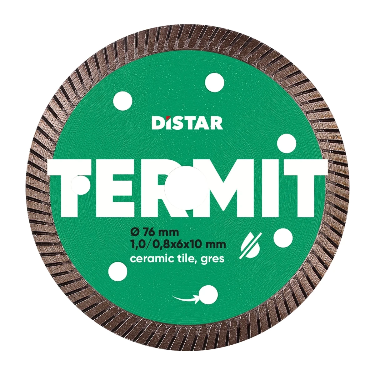 Tarcza diamentowa do cięcia płytek 76x10 mm Distar 11139053030 - obrazek 1