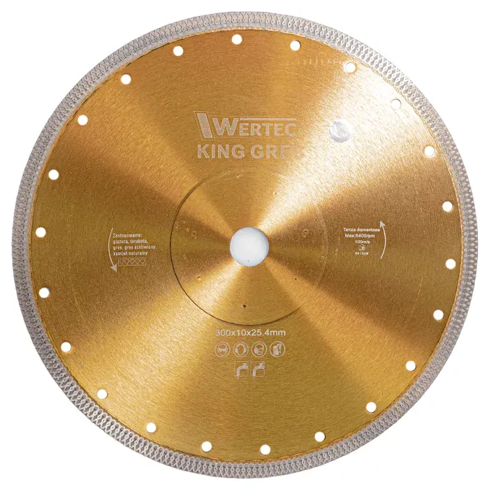Tarcza diamentowa do gresu Wertec King Gres 300x25,4x10 mm - obrazek 1