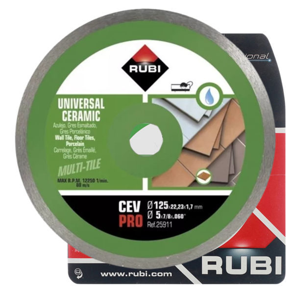 Tarcza diamentowa do płytek Rubi 180 x 22,2-25,4 CEV 180 PRO 25912 Tarcza diamentowa do płytek Rubi 180 x 22,2-25,4 CEV 180 PRO 25912