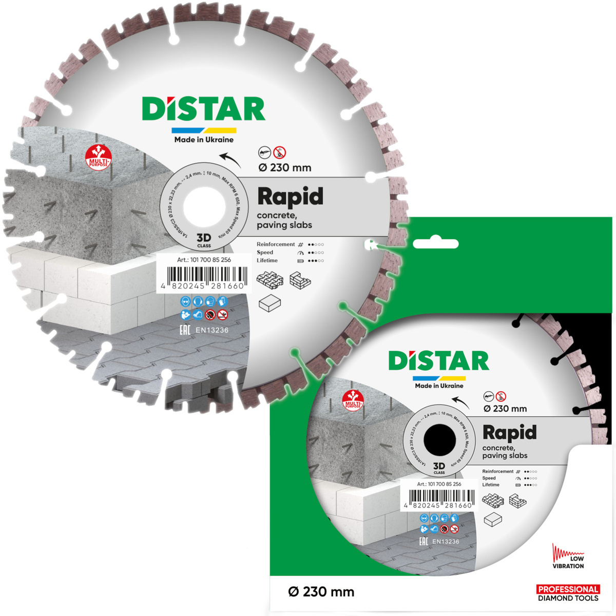 Tarcza do cięcia betonu Distar 230x22,23 10170085256 - obrazek 1