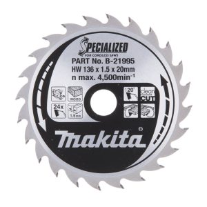 Tarcza do cięcia drewna 136×1,5x20mm Makita B-21995 Tarcza do cięcia drewna 136×1,5x20mm Makita B-21995