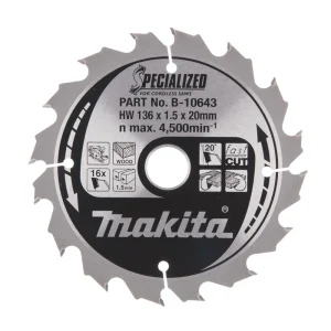 Tarcza do cięcia drewna 136×20 mm Makita B-10643 Tarcza do cięcia drewna 136×20 mm Makita B-10643