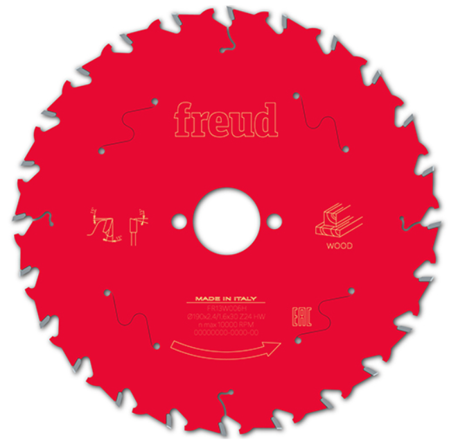 Tarcza do cięcia drewna 190 x 2.4/1.6 x 30 mm Z24 Freud FR13W006H - obrazek 1