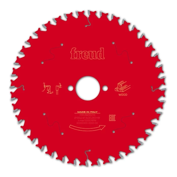 Tarcza do cięcia drewna uniwersalna 190x2,4/1,6x30 mm Z40 Freud FR13W007H - obrazek 1