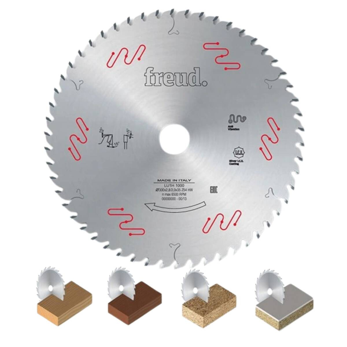 Tarcza do cięcia drewna uniwersalna, cienka 250x2,5/1,6x30mm Z60 Freud LU1H 0800 - obrazek 1