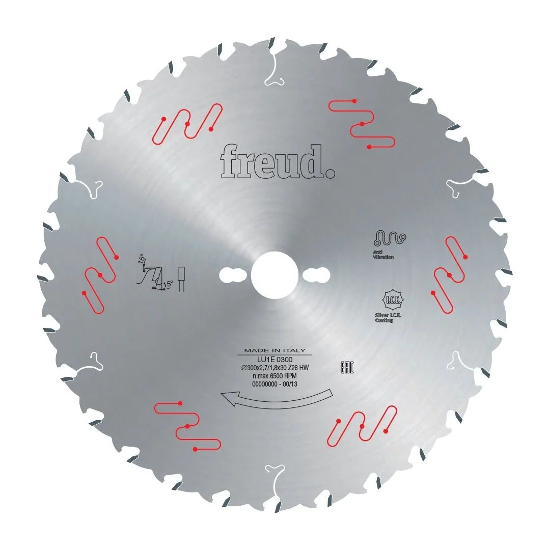 Tarcza do cięcia drewna wzdłuż słojów, cienka 250x2,5/1,6x30 mm Z24 Freud LU1E 0100 - obrazek 1
