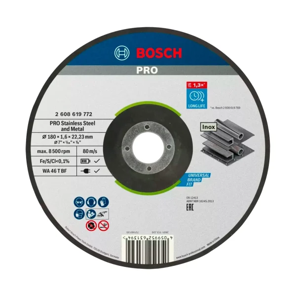 Tarcza do cięcia metalu 180×22,23 mm Bosch 2608619772 Tarcza do cięcia metalu 180×22,23 mm Bosch 2608619772
