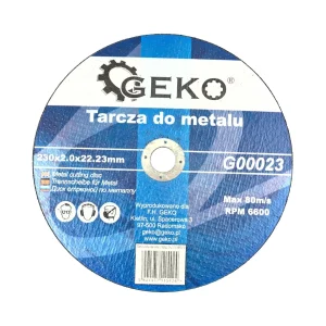 Tarcza do cięcia metalu 230×22,23 mm Geko G00023 Tarcza do cięcia metalu 230×22,23 mm Geko G00023