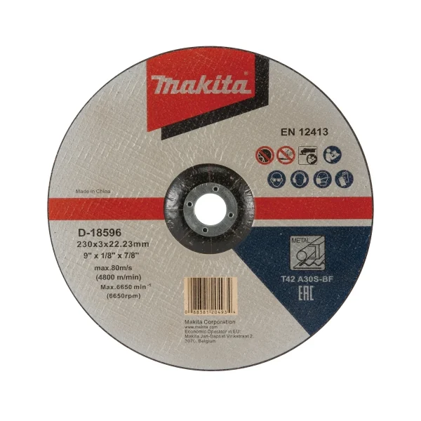 Tarcza do cięcia metalu 230×22,23 mm Makita D-18596 Tarcza do cięcia metalu 230×22,23 mm Makita D-18596