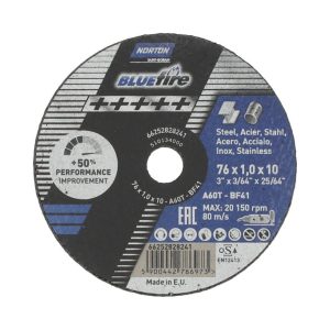 Tarcza do cięcia metalu Norton 66252828241 76×1,0x10mm