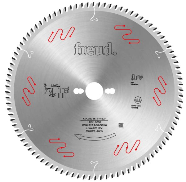 Tarcza do cięcia płyty laminowanej 300×3,2/2,2x30mm Z96 Freud LU3D 0600 Tarcza do cięcia płyty laminowanej 300×3,2/2,2x30mm Z96 Freud LU3D 0600