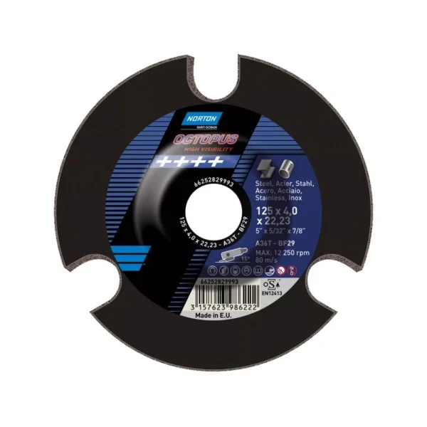 Tarcza do szlifowania metalu 125×22,23 mm Norton Clipper 66252829994 Tarcza do szlifowania metalu 125×22,23 mm Norton Clipper 66252829994