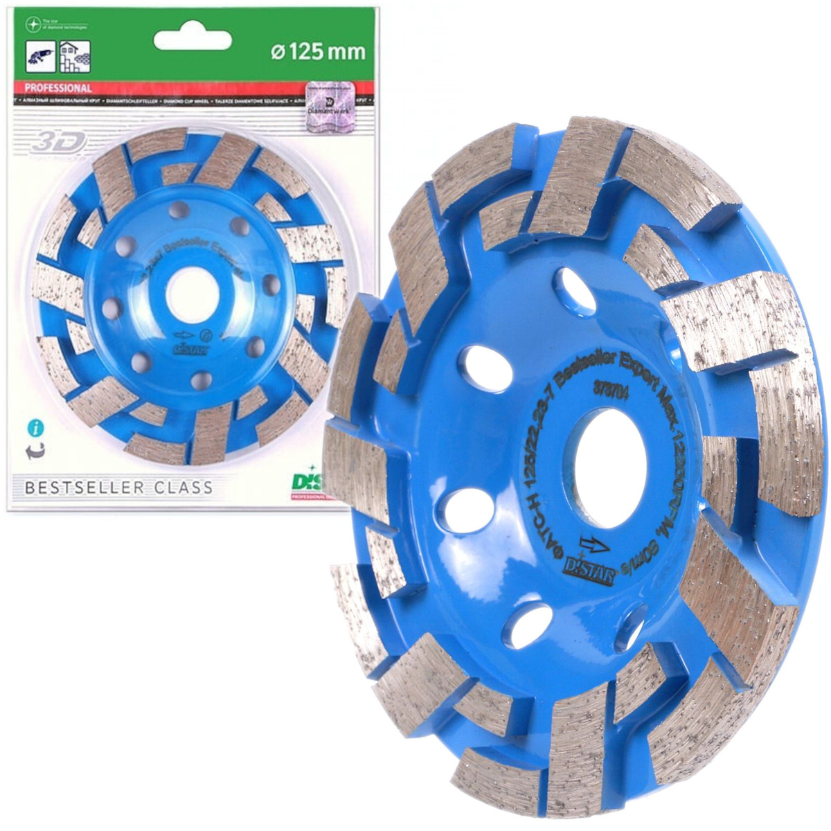 Tarcza garnkowa 125x22,23 mm Distar 17015424010 - obrazek 1