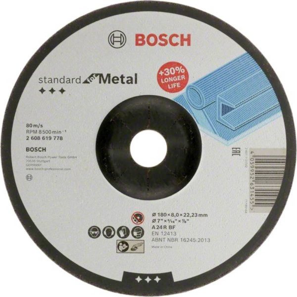 Tarcza korundowa do szlifowania metalu Bosch 2608619778 Tarcza korundowa do szlifowania metalu Bosch 2608619778