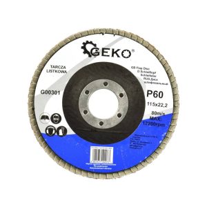 Tarcza listkowa 115 mm P60 GEKO G00301 Tarcza listkowa 115 mm P60 GEKO G00301