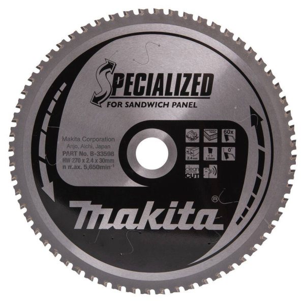 Tarcza tnąca 270×30, 60Z Makita B-33598 Tarcza tnąca 270×30, 60Z Makita B-33598