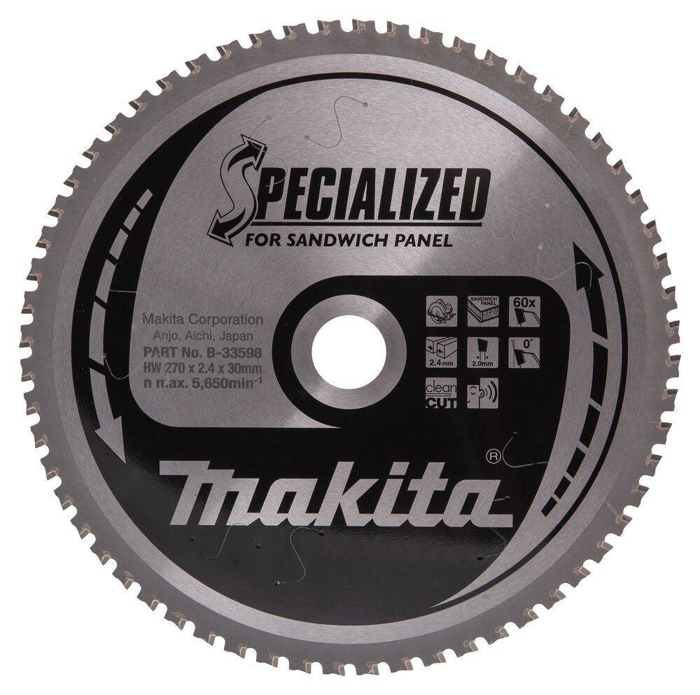 Tarcza tnąca 270x30, 60Z Makita B-33598 - obrazek 1