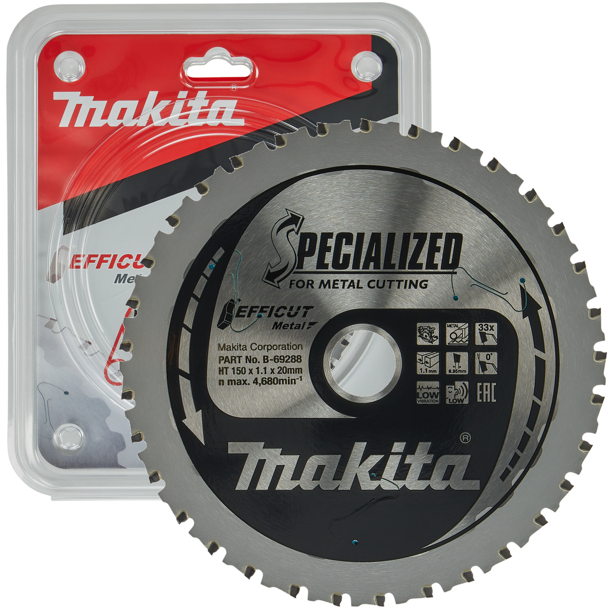 Tarcza tnąca do metalu 150X20; 33Z Makita B-69288 - obrazek 1