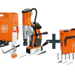 Wiertarka rdzeniowa Fein AKBU 35 PMQW 18 V AS Construction-Site 1x 12 Ah Set 3/4 in Weldon / HSS NOVA 50 (71700465000) Wiertarka rdzeniowa Fein AKBU 35 PMQW 18 V AS Construction-Site 1x 12 Ah Set 3/4 in Weldon / HSS NOVA 50 (71700465000)