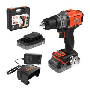 Wiertarko-wkrętarka 18V zestaw 2x akumulator 2.0Ah, ładowarka 1A, kufer transportowy Black Decker (BCD382D2XK-QW) Wiertarko-wkrętarka 18V zestaw 2x akumulator 2.0Ah, ładowarka 1A, kufer transportowy Black Decker (BCD382D2XK-QW)