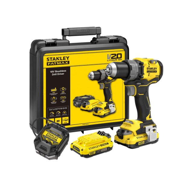 Wiertarko-wkrętarka Stanley Fatmax SFMCD725D2K-QW Wiertarko-wkrętarka Stanley Fatmax SFMCD725D2K-QW