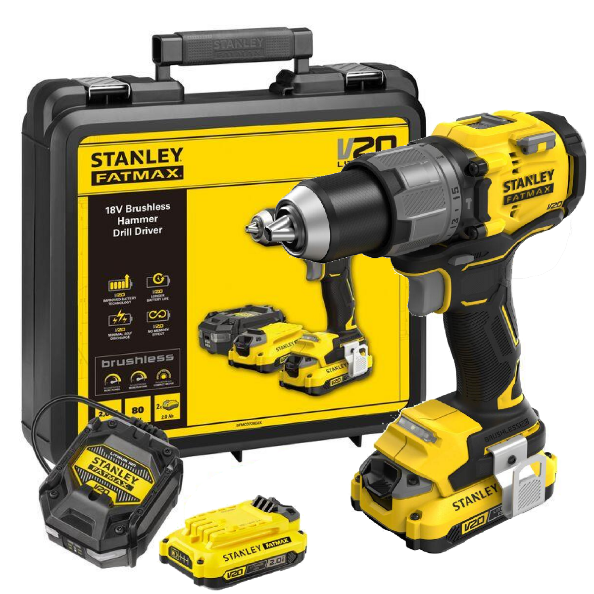 Wiertarko-wkrętarka Stanley Fatmax SFMCD726D2K-QW - obrazek 1