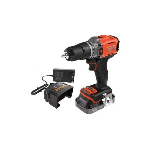 Wiertarko-wkrętarka udarowa Black Decker BCD383D1XC-QW z akumulatorem i ładowarką - obrazek 1