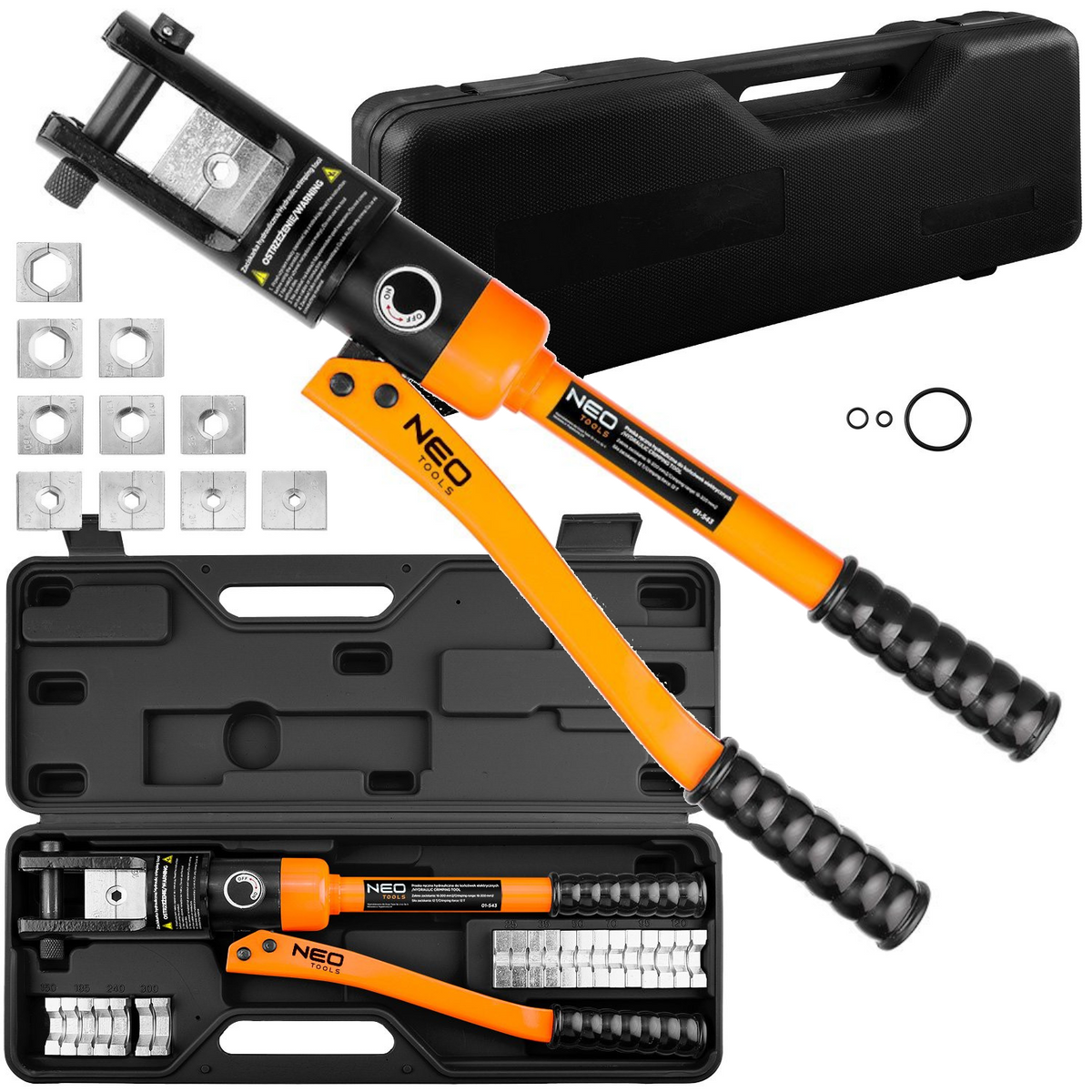 Zaciskarka hydrauliczna do końcówek elektrycznych Neo Tools 01-543 - obrazek 1
