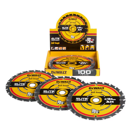 Zestaw 10 szt. tarcz tnących 184x20 mm 24T Dewalt DT10401-QZ - obrazek 1