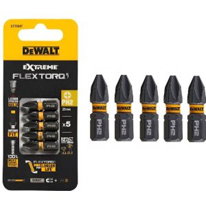 Zestaw 5 szt. bitów PH2 25 mm DeWalt DT7994T-QZ Zestaw 5 szt. bitów PH2 25 mm DeWalt DT7994T-QZ