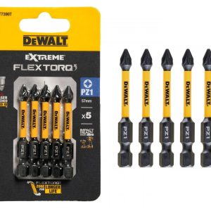 Zestaw 5 szt. bitów PZ1 57 mm DeWalt DT7390T Zestaw 5 szt. bitów PZ1 57 mm DeWalt DT7390T