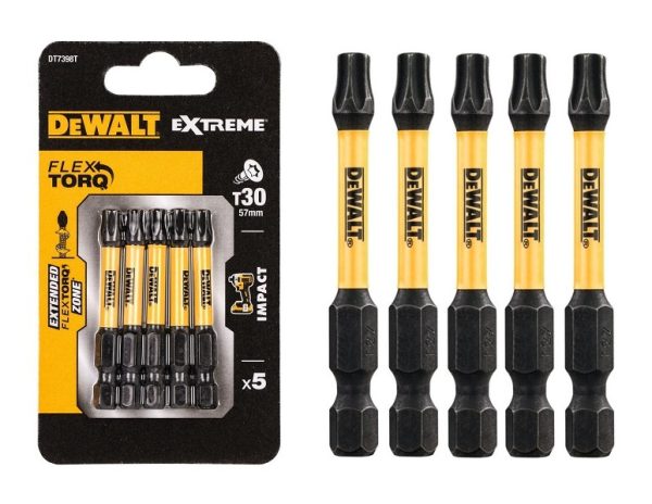 Zestaw 5 szt. bitów TX30 Dewalt DT7398T-QZ Zestaw 5 szt. bitów TX30 Dewalt DT7398T-QZ