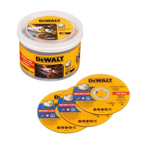 Zestaw 50 szt. Tarcz do metalu Dewalt DT20597-QZ Zestaw 50 szt. Tarcz do metalu Dewalt DT20597-QZ