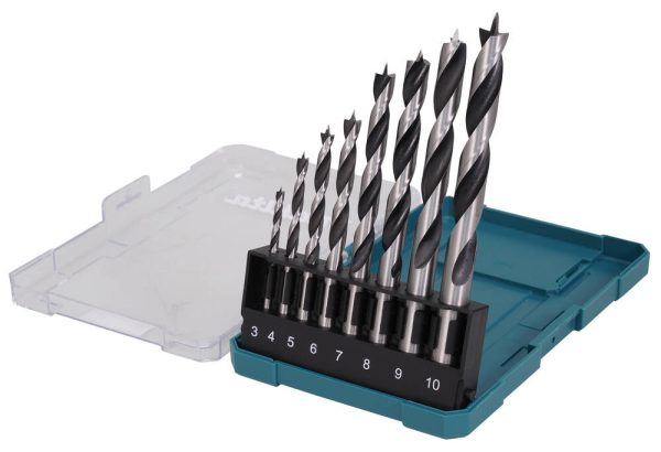 Zestaw 8 szt. wierteł do drewna Makita D-77257 Zestaw 8 szt. wierteł do drewna Makita D-77257