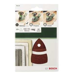 Zestaw arkuszy ściernych Bosch Delta 100×62/93 GR.240 2609256A66 Zestaw arkuszy ściernych Bosch Delta 100×62/93 GR.240 2609256A66