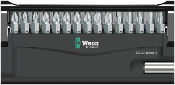 Zestaw bitów Wera Bit-Check 30 Wood 2 SB 05057438001 Zestaw bitów Wera Bit-Check 30 Wood 2 SB 05057438001