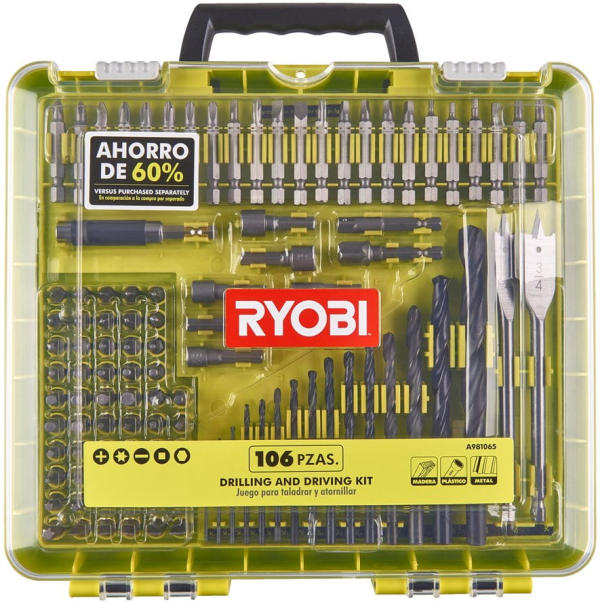 Zestaw bitów i akcesoriów Ryobi RAKDD106 Zestaw bitów i akcesoriów Ryobi RAKDD106