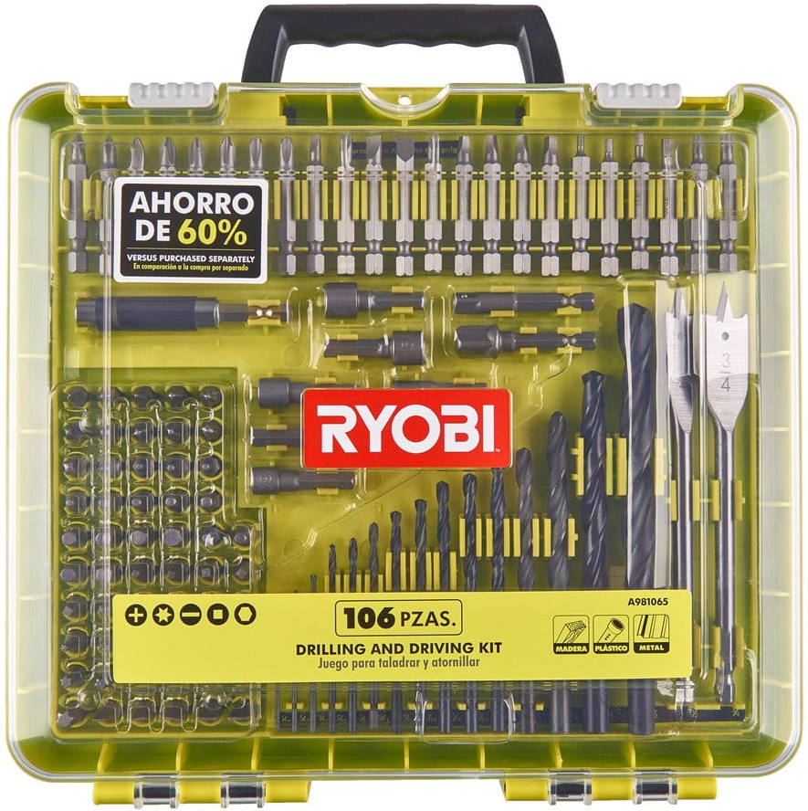 Zestaw bitów i akcesoriów Ryobi RAKDD106 - obrazek 1