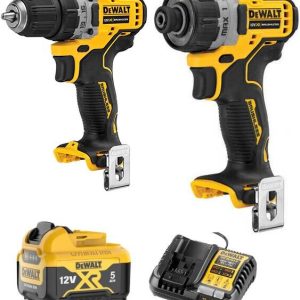 Zestaw elektronarzędzi Dewalt DCD701N+DCF601N z zestawem zasilającym Zestaw elektronarzędzi Dewalt DCD701N+DCF601N z zestawem zasilającym